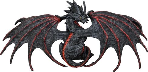Ebros Medieval Fantasy Perching Black Widow Blood Malice Dragon Wall Decor Home Decor Dragons And Dungeons Wall Art Plaque By Ruth Thompson Dragonblade in Saudi Arabia