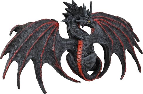 Ebros Medieval Fantasy Perching Black Widow Blood Malice Dragon Wall Decor Home Decor Dragons And Dungeons Wall Art Plaque By Ruth Thompson Dragonblade in Saudi Arabia