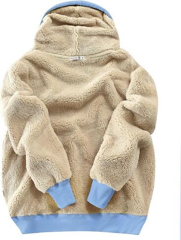Gesean Women's Sherpa Lined Cotton Pullover Sweatshirts Fleece Hoodies Kangaroo Hooded Pocket for Women in Saudi Arabia