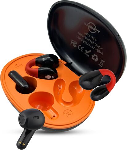 Two Pairs of Wireless Bluetooth Headphones, In-Ear and Ear Clip, Bluetooth 5.4 Wireless Sports Headset, Built-in Microphone with Charging Cable for Tablets, Laptops, and Cell Phones, Silver Gray in Saudi Arabia