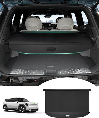 Powerty متوافق مع غطاء الشحن Ford Edge 2023 2015-2022 غطاء خلفي قابل للسحب وغطاء صندوق الأمتعة باللون الأسود بدون فجوة in Kuwait