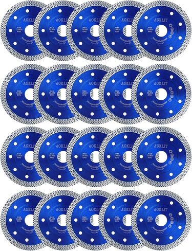 4.5 inch Super Thin Diamond tile blade, 10 Pcs tile cutting blade, Diamond blade for Angle Grinder Cutting Porcelain Tile Granite Marbles (Blue) in Saudi Arabia
