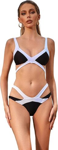 LUMINOVA Bold Bikini Set (Black/White) in Saudi Arabia