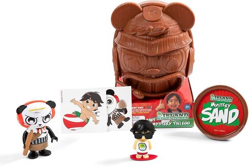 Goliath Ryan's World: Island Adventures - Mystery Tiki Egg | Discover Ryan's Island Adventure | Collectable Ryan's World Surprise Toy | for Kids Aged 3+, Brown in Kuwait