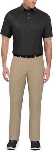 قميص بولو رجالي من PGA TOUR مصنوع من القطن بأكمام قصيرة من Airflux Jaspe لأداء الجولف للرجال، ماص للرطوبة in Saudi Arabia