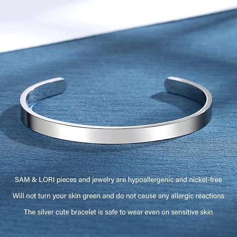 SAM & LORI Personalized Bracelets for Teen Girls/Women-Inspirational Jewelry Gifts (Various Designs) for Daughter/Sister/Mom/Friends-Adjustable Bracelet in a Pretty Gift Box in Saudi Arabia