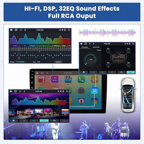 8 Core 4+64GB Android 13 Touch Screen for Nissan Altima 2008-2012 Car Stereo Wireless Apple Carplay Android Auto, 9" Upgrade Radio Dash Kit with GPS WiFi 32EQ DSP 59UI AHD Backup Camera in Saudi Arabia