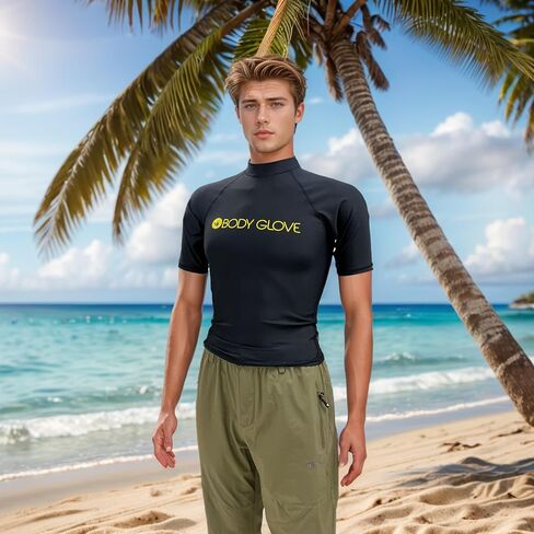 Body Glove Wetsuit Co Men's Basic Fitted Short Arm Rashguard in Saudi Arabia