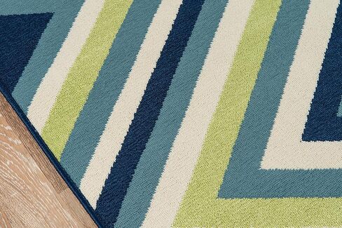 Momeni Rugs , Baja Collection Contemporary Indoor & Outdoor Area Rug, Easy to Clean, UV protected & Fade Resistant, 3'11" x 5'7", Multicolor in Saudi Arabia