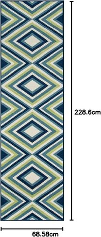 Momeni Rugs , Baja Collection Contemporary Indoor & Outdoor Area Rug, Easy to Clean, UV protected & Fade Resistant, 3'11" x 5'7", Multicolor in Saudi Arabia