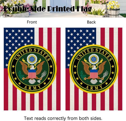 US United State Army Star Garden Flag Armed Forces Rangers House Flag American US Military Veterans Retire Decorations Gift Home Garden Double Sided Banner Outdoor Family Party in Saudi Arabia