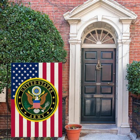 US United State Army Star Garden Flag Armed Forces Rangers House Flag American US Military Veterans Retire Decorations Gift Home Garden Double Sided Banner Outdoor Family Party in Saudi Arabia