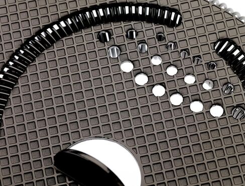 Barfly Diamond Lattice Etch Heavy Duty Spring Bar Strainer, Gun Metal Black in Kuwait