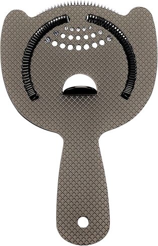 Barfly Diamond Lattice Etch Heavy Duty Spring Bar Strainer, Gun Metal Black in Kuwait