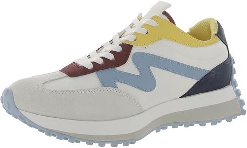 Steve Madden Women's Campo Sneaker, Beige Multi, 7.5 in Kuwait