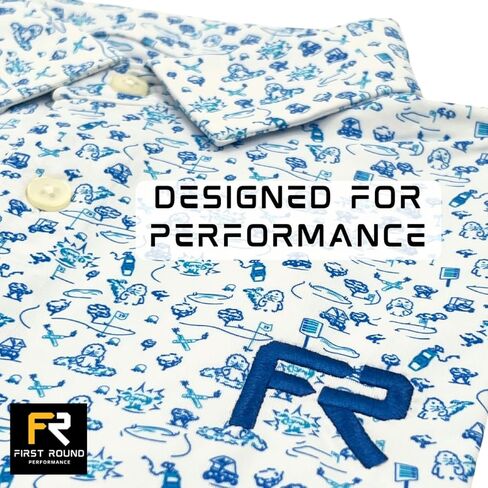 Men's Golf Polo Shirt, Gopher Course Theme, Moisture-Wicking, Stretch Fit, UV Protection, Casual Wear in Saudi Arabia