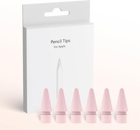 Upgraded Replacement Tips for Apple Pencil, Mix transparent metal Tips for Apple Pencil 2nd Generation/ 1st Gen/USB C Apple Pen Tips(6Pack) in Saudi Arabia
