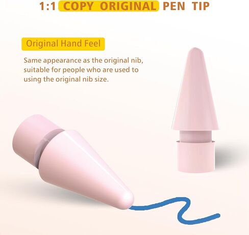 Upgraded Replacement Tips for Apple Pencil, Mix transparent metal Tips for Apple Pencil 2nd Generation/ 1st Gen/USB C Apple Pen Tips(6Pack) in Saudi Arabia