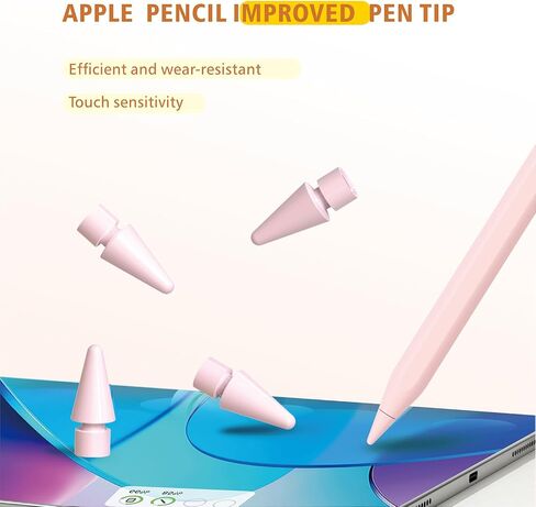 Upgraded Replacement Tips for Apple Pencil, Mix transparent metal Tips for Apple Pencil 2nd Generation/ 1st Gen/USB C Apple Pen Tips(6Pack) in Saudi Arabia