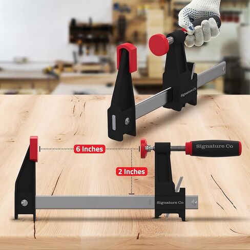 12 Inch Steel Bar Clamps 4 Pack, Medium-Duty Quick-Release F Clamps, 500 Lbs Load Limit for Woodworking clamp, Metal working clamp, furniture clamp for gluing DIY and Crafts in Saudi Arabia