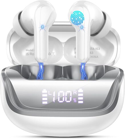 Donerton Bluetooth Headphones True Wireless Earbuds LED Power Display Earphones in Saudi Arabia
