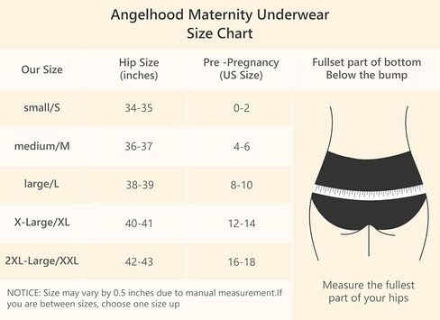 Angelhood 5 Pack Maternity Underwear Seamless, Pregnancy Underwear for Women, Healthy Pregnancy Panties Postpartum Underwear Maternity Under Bump XL Size in Saudi Arabia
