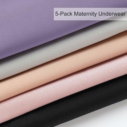 Angelhood 5 Pack Maternity Underwear Seamless, Pregnancy Underwear for Women, Healthy Pregnancy Panties Postpartum Underwear Maternity Under Bump XL Size in Saudi Arabia