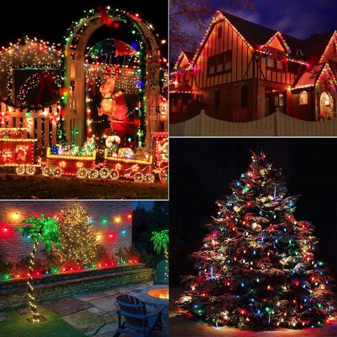 C9 Opaque Replacement Christmas Lights Bulbs Vintage Incandescent Red Green Blue White Orange Glass for Xmas String Lights Outdoor Indoor Holiday Decorations (E17 Base, 25 Count Multicolored) in Saudi Arabia