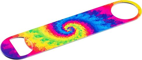 Rainbow Tie Dye Swirl Powder Coated Steel Bottle Opener in Kuwait