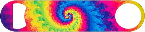 Rainbow Tie Dye Swirl Powder Coated Steel Bottle Opener in Kuwait