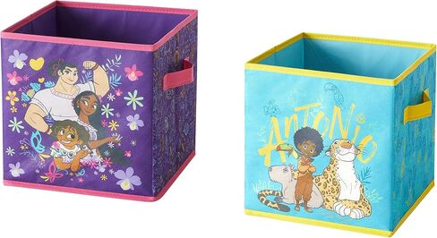 Idea Nuova Cars Set of 2 Durable Storage Cubes with Handles, 10"x10"x10" Cubes in Saudi Arabia