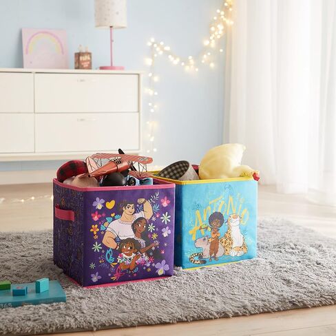 Idea Nuova Cars Set of 2 Durable Storage Cubes with Handles, 10"x10"x10" Cubes in Saudi Arabia