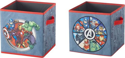 Idea Nuova Cars Set of 2 Durable Storage Cubes with Handles, 10"x10"x10" Cubes in Saudi Arabia