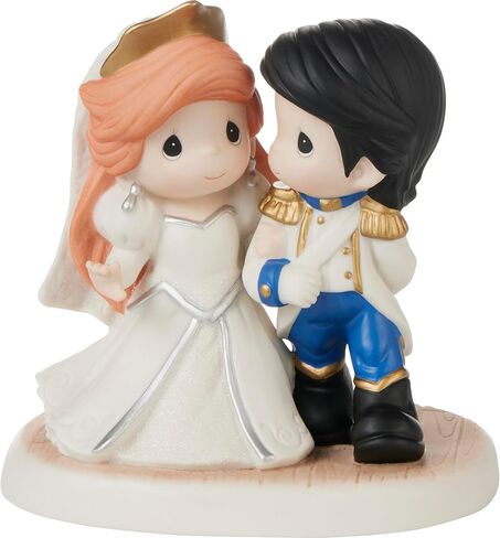 Precious Moments Disney Little Mermaid | and They Lived Happily Ever After Disney The Little Mermaid Bisque Porcelain Figurine | Princess Ariel | Disney Decor & Gifts in Kuwait