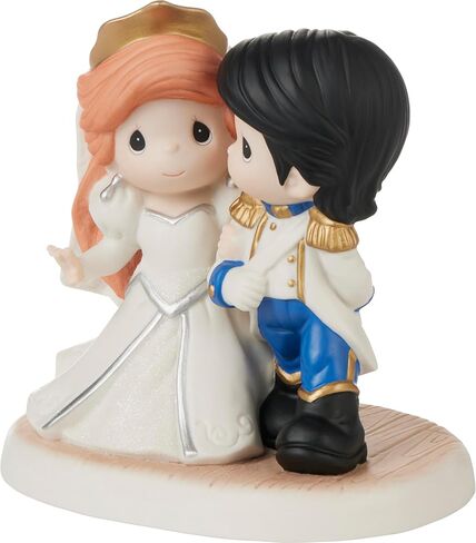 Precious Moments Disney Little Mermaid | and They Lived Happily Ever After Disney The Little Mermaid Bisque Porcelain Figurine | Princess Ariel | Disney Decor & Gifts in Kuwait