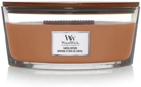 WoodWick Medium Hourglass Candle, Fraser Fir - Premium Soy Blend Wax, Pluswick Innovation Wood Wick, Made in USA in Saudi Arabia
