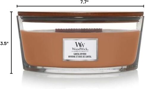 WoodWick Medium Hourglass Candle, Fraser Fir - Premium Soy Blend Wax, Pluswick Innovation Wood Wick, Made in USA in Saudi Arabia