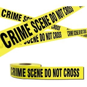Crime Scene Do Not Cross Barricade Tape 2 Pack 3 inch X 1000 feet, Bright Yellow with a Bold Black Print, Danger/Hazardous Area, Ideal Use for Halloween Decorations, Party, Work-Site in Saudi Arabia