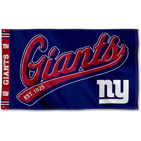 WinCraft New York Giants Script Logo Premium Flag