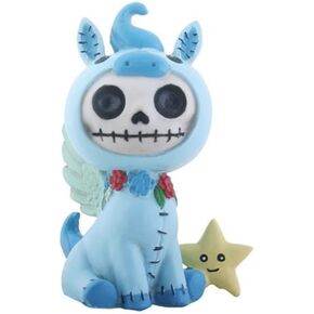SUMMIT COLLECTION Furrybones Pegs Signature Skeleton in Blue Pegasus Costume with Star Buddy