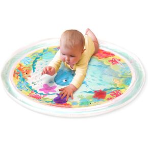B. baby – Baby Water Mat – Inflatable Tummy Time Mat – 6 Removable Sea Animals – Water Activity Mat for Babies – 6 Months + – Wonder Waves