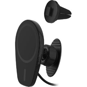 Scosche MPQ6DV-SP Magnetic Phone Holder for Car Dashboard/Vent, 20W Wireless Fast Car Charger Phone Stand, Hands Free Cell Phone Mount Compatible w/iPhone 15/14/13/12 Series and MagSafe Accessories
