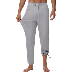 30"/32"/34"/36" Inseam Mens Tall Sweatpants Lightweight Athletic Workout Casual Long Joggers Track Pants Zipper Pockets