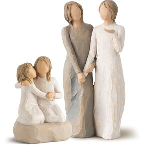 Willow Tree My Sister, My Friend Figure Plus Sister Mine Figure, Sculpted Hand-Painted 2 Piece Set
