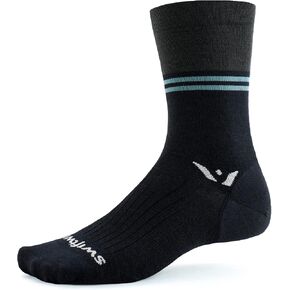 جوارب Swiftwick- PURSUIT SEVEN خفيفة للغاية لركوب الدراجات وركوب الدراجات الجبلية، من صوف ميرينو