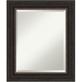 Amanti Art Wall Mirror, Ballroom Bronze Frame Mirror for Wall Decor or use as Bathroom Mirror for Over Sink (31.5 x 43.5 in.) Beveled Mirror, Bronze Mirror, Traditional Mirror from WI, USA