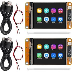 AITRIP 2 PACK ESP32 Development Board ESP32-2432S028R WiFi Bluetooth 2.8 Inch 240X320 Smart Display TFT Module Touch Screen for Arduino