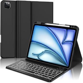 D DINGRICH حافظة لوحة مفاتيح بإضاءة خلفية لجهاز iPad Pro مقاس 11 بوصة الجيل الرابع/الثالث/الثاني/الأول