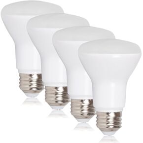 Maxxima LED BR20 Bulbs - 50 Watt Equivalent Dimmable 7 Watt Warm White 3000K R20 LED Lightbulb, 600 Lumens, Featuring an E26 Base, Ideal for Track or Recessed Lighting - 6 Pack