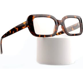 Retro Oversized Blue Light Blocking Reading Glasses for Women Oprah Style Large Thick Frame Ladies Reader Kiki
